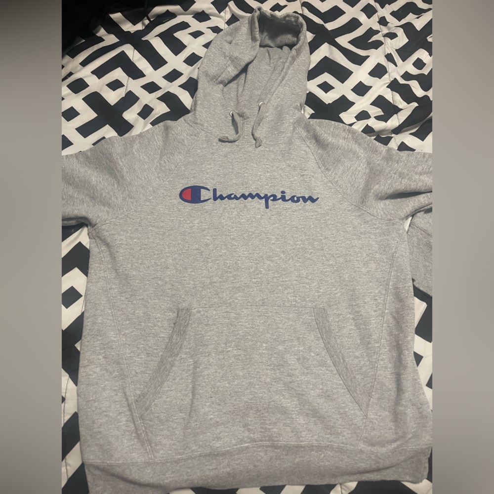 Grey champion hoodie